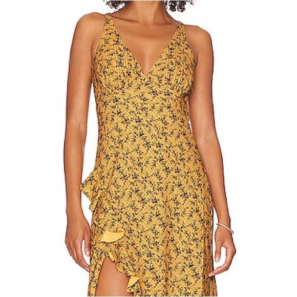 NWT RHODE Irvetta Dress in Floral Trellis Wheat Sz S - Picture 4 of 10
